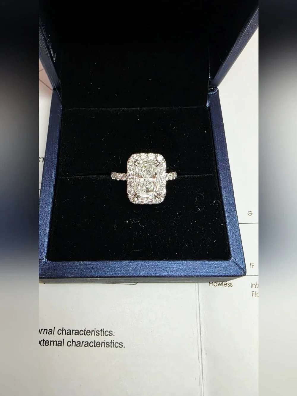 New 3.5ct Outstanding IGI Certified Lab Grown Diamond, 14k White Gold